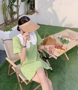 x新款夏装时尚韩版连衣裙娃娃领图片