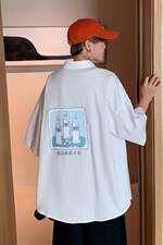 ！夏款港风冰丝衬衣男黑寸衫男白短袖衬衫男DXC282-P30，男装衬衫，电商B371