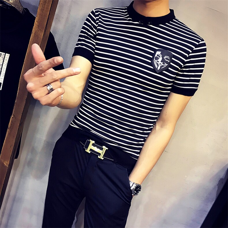 可爱街头时尚气质短袖圆领套头唯美潮流百搭T恤2021年春季,男装T恤,电商C301