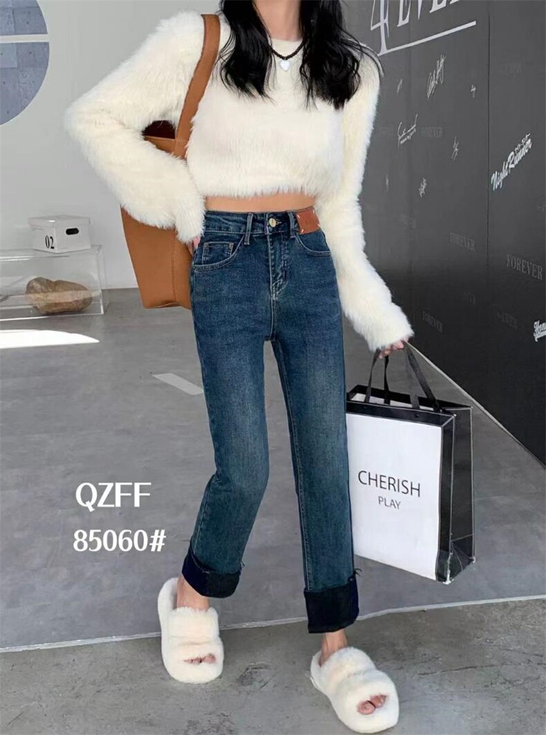 植绒烟管裤，其它，QZFF 秋子风帆