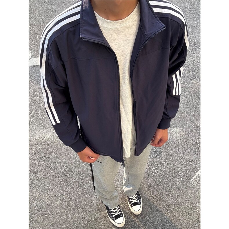 大货DJK7534-批55抖音质量藏青色三条杠飞行夹克外套,男装夹克,星座603-2