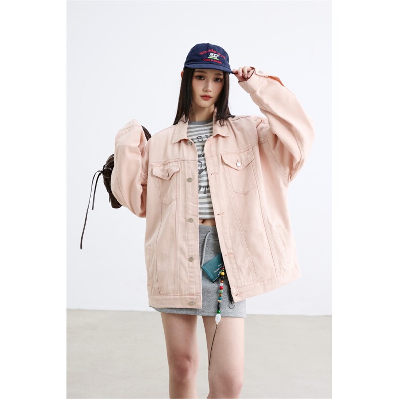 25秋季休闲纯色工装情侣潮牌牛仔水洗夹克外套N961/P85，男装工装外套，星座202-3