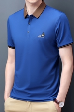 爸爸夏装中年男士短袖T恤50-60岁爸爸装中老年人冰丝上衣服polo衫，男装T恤，电商B212（原钱塘6029）