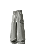 美式工装裤男士春季宽松直筒多口袋纯棉阔腿休闲裤Z9996-P55，男装工装外套，星座610（原A335）