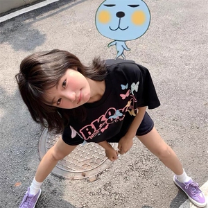 万针全刺绣工艺抖音得物高品质260克重磅纯棉双纱美式高街短袖T恤,短羊绒连衣裙 搭配图片欣赏图片