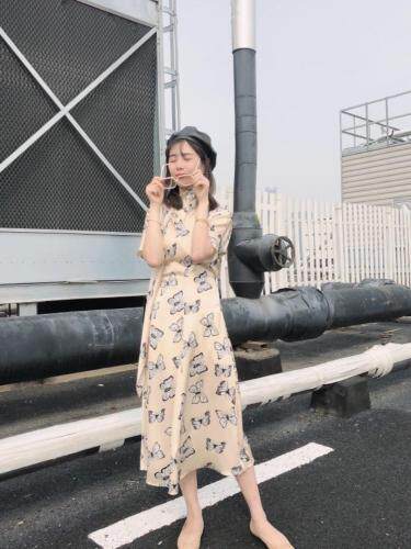 【现货】气场女王蝴蝶连衣裙图片