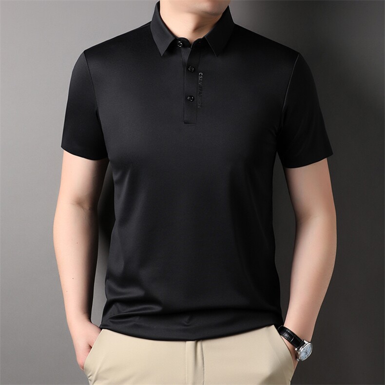 男士短袖T恤翻领夏季短袖Polo衫商务休闲男体恤衫LBP23263-P65,男装T恤,星座1105-3