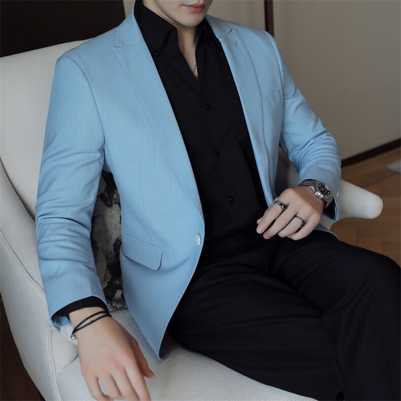 26做货-男士休闲西装修身韩版西服外套小西装上衣DX6931P165,男装西服套装,电商D216