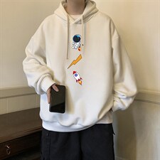 纯棉连帽卫衣男大码运动帽衫宽松薄WY2165-P35加绒款-P40，男装卫衣，电商A040