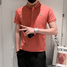 3038-P40短袖男夏季衫潮牌翻领网红男士t恤金牛精神小伙半袖，男装T恤，电商D310B-1