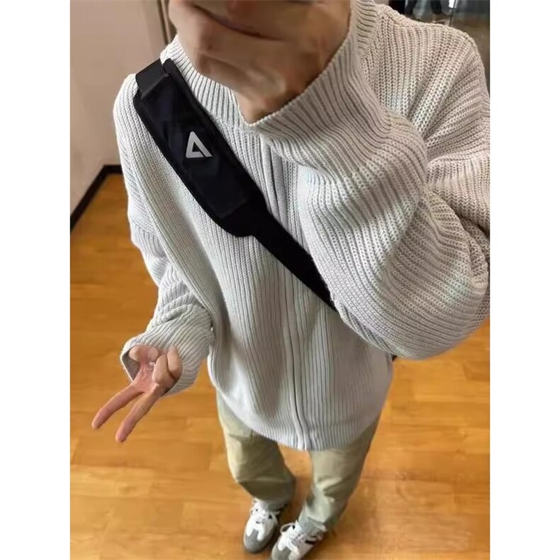 秋冬款慵懒风拉链针织开衫男款宽松休闲百搭毛衣外套MYF02-P59,男装针织衫/毛衣,星座208-5