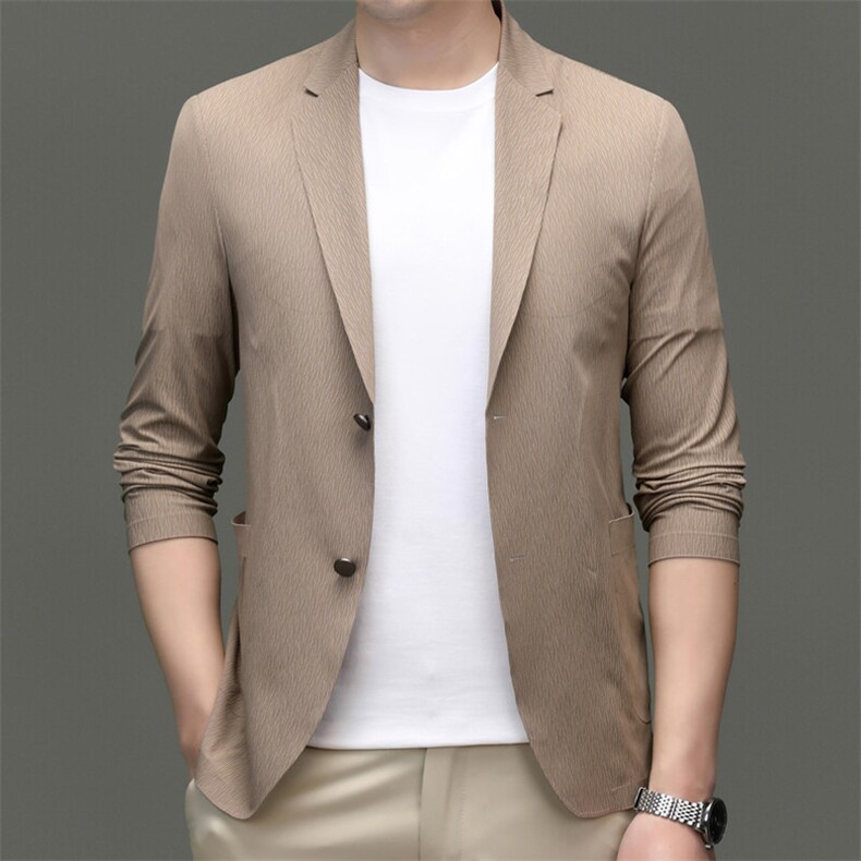 R-XF1007男式春秋新款长袖简约西服休闲商务便服西装单西图片