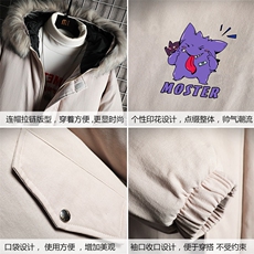 MM48087-P130冬季大毛领衣男士大码加厚袄男服网格挂拍，男装棉衣，电商A040A