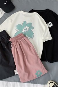 短袖t恤男士运动套装潮牌潮流衣服2021夏季宽松短裤一套DS853T图片