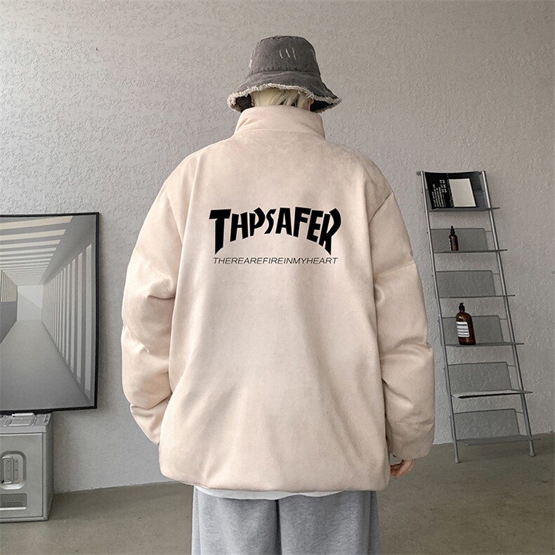 麂皮绒棉衣男大码立领棉袄子男羽绒棉服JM87007-P110图片