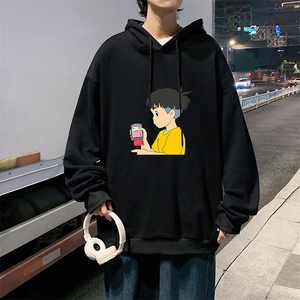 WY2200-P35 加绒款-P40 纯棉连帽卫衣男大码运动帽衫宽松薄外套男图片