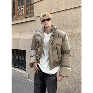 网图高街pu皮短款棉服韩系面包服高街棉衣外套 A025-QY16106-P98图片