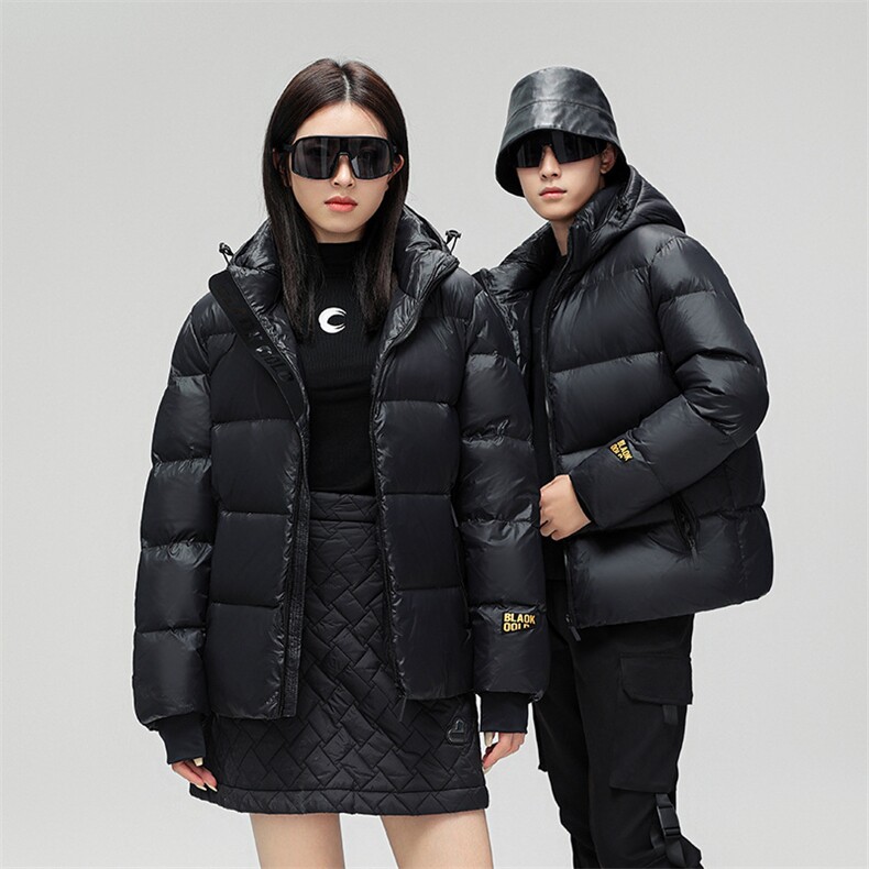 2023款羽绒服男冬款白鸭绒黑金款外套潮流男装连帽上衣YR301-P110，男装羽绒服，星座1210B