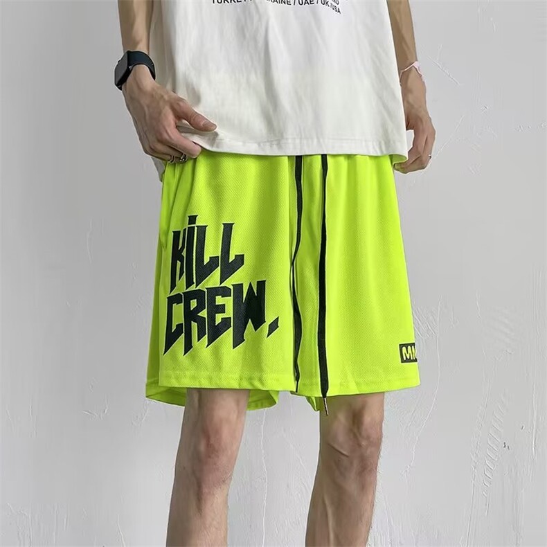 美式潮牌裤男运动网眼速干篮球裤练腿跑步裤D1065P25,男装休闲裤,星座1116-2