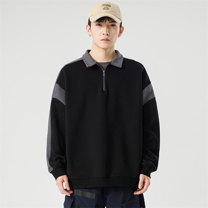 【新品】8837-P492026年春季新款衬衫领卫衣男休闲宽松百搭上衣,男装衬衫,星座1206-1（原A206-1）