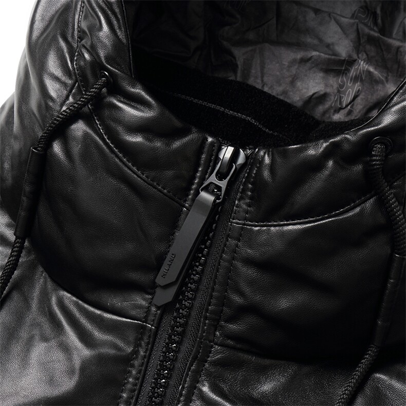 冬季新款男士真皮羽绒服90白鸭绒加厚面包服绵羊皮外套海宁男装,男装皮衣,电商B360A（原721A）