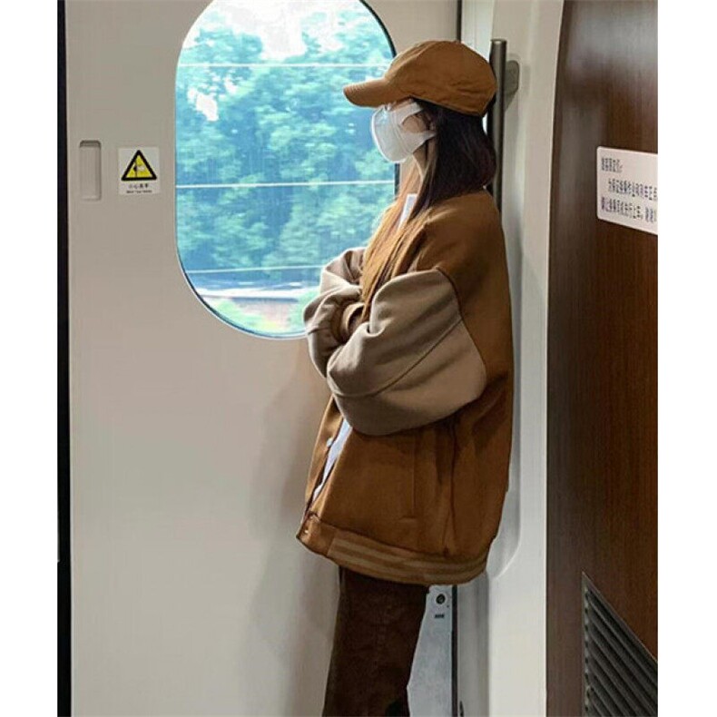 复古棒球服外套女秋季新款小众百搭休闲高级感洋气上衣JB806,男装夹克,星座1116A（原606A-3）