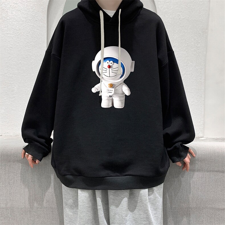 WY2233-P35 加绒款-P40 纯棉连帽卫衣男大码运动帽衫宽松薄外套男图片