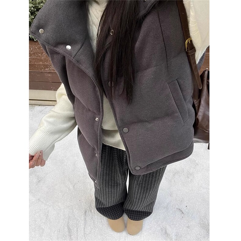AK2482-P50日系慵懒阔腿毛呢格子裤女秋冬显瘦垂感直筒裤高腰休闲,女装休闲裤,星座617A-2