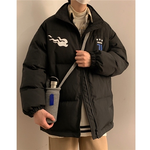 冬装新品 面包服棉服潮印花情侣棉衣加厚宽松外套潮D238 P118男图片