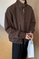 美式复古立领宽松高街潮流飞行服夹克男女休闲外套-880026-P128，男装夹克，电商B289