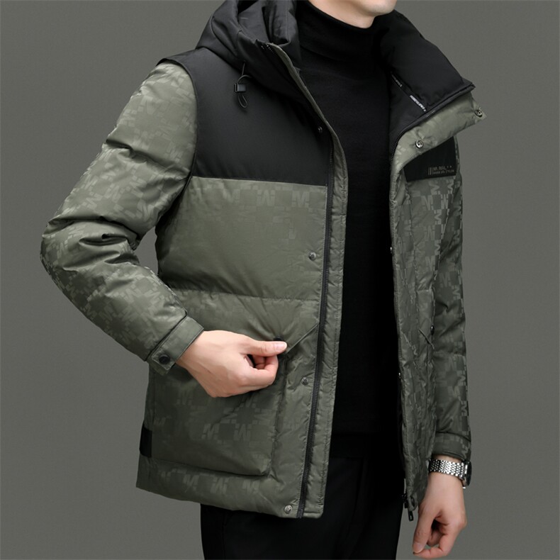BNYR3982钱塘2020-2时尚简约冬季厚款中年男士90鸭绒羽绒服P275,男装羽绒服,钱塘207-2