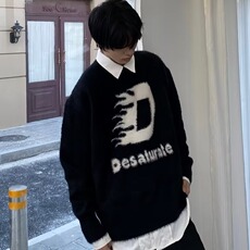 秋冬新款毛衣潮牌男针织套头衫秋冬款时尚休闲上衣MY7164-P52，男装针织衫/毛衣，星座208-5