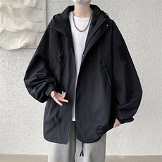 冲锋衣男高品纯色宽松夹克外套DSA157B-J90-P60，男装夹克，电商A157B