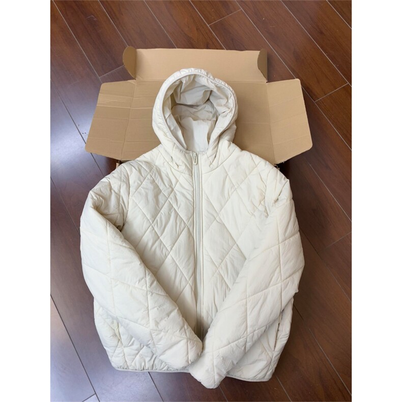 高品棉衣秋冬连帽菱形格环缝工艺轻薄棉服男女A1045-P85，男装棉衣，星座1505