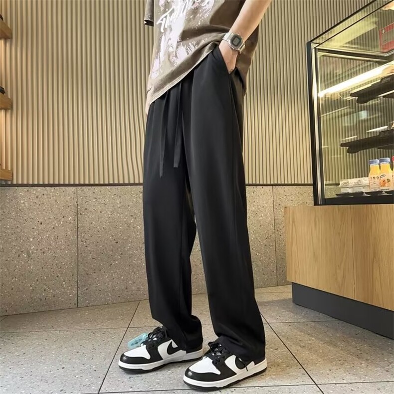 新款青春流行男休闲裤简约长裤夏季冰丝休闲裤KA709P23,男装休闲裤,星座1116-2