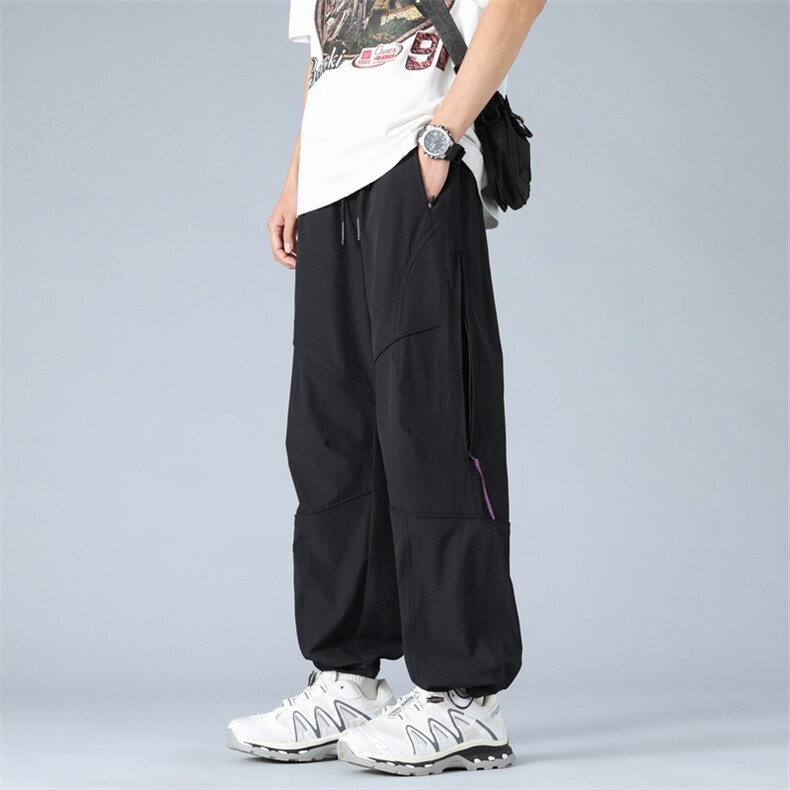 春夏美冲锋裤男户外机能风登山运动裤高街设计感休闲裤AK0251-P53,男装休闲裤,星座308B-2