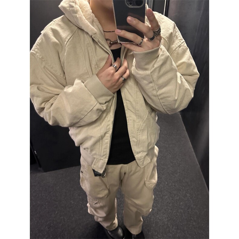 【有货】连帽座山雕夹克外套男加绒加厚棉衣JRT149CC-特P125,男装夹克,星座1007（原301D）