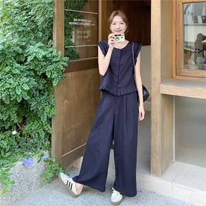 轻熟风休闲风时尚套装套装复古贝果复古风欧若智性风显瘦气质洋气图片