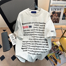 2024设计感小众上衣夏季新款美式潮牌短袖T恤男现货T1695-P32，男装T恤，星座512-4