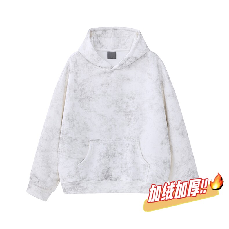 扎染连帽重磅无帽绳500克加绒奥粒绒水洗卫衣外套 RH5304JR-P60图片