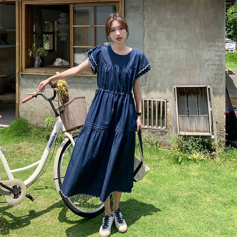 夏季新款纯色薄款连衣裙B190-82375-P120-K178,女装连衣裙,辉之琳