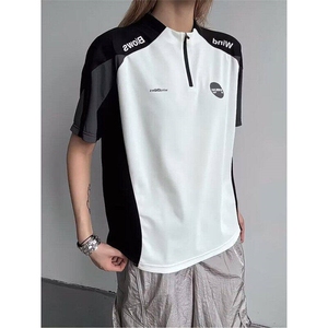 撞色凉感t恤男女夏季薄款户外运动训练服球衣防晒短袖LT75133-P38图片