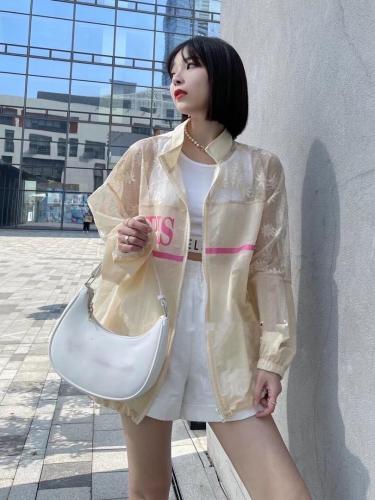 ZCL611欧洲站夏季新款2021欧货女装蕾丝拼接宽松防晒衣,女装,L·H·X