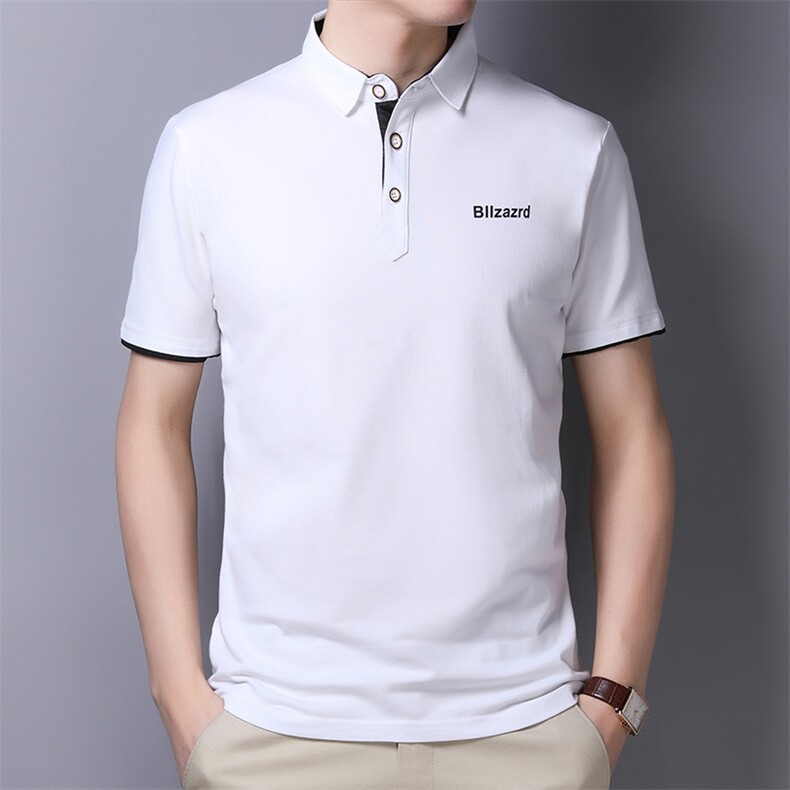 FJ601男士2023年夏季新款百搭T恤男短袖商务休闲体恤男P40图片