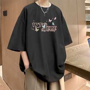 华夫格t恤男短袖男大码五分袖 HT73443-P22图片