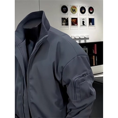 夹克男士韩版潮流宽松百搭机车服美式2025秋冬ins外套W6807-P65，男装夹克，星座412-3