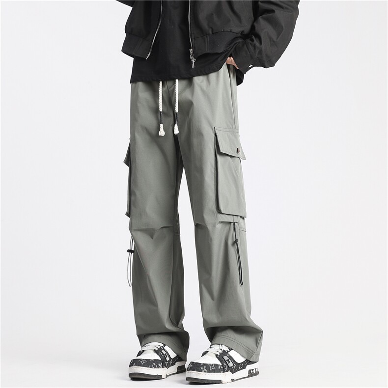 秋冬加厚三防冲锋裤宽松机能工装裤休闲裤男K10027-P38绒45,男装休闲裤,电商A099