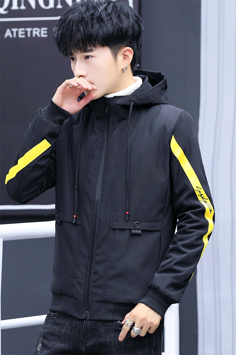 夹克男士韩版休闲刺绣外套青少年秋季新款薄上衣服H8021,男装夹克,星座509
