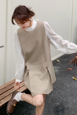 现货新款衬衫背心裙套装25023P155K238，女装套装/套裙，2D035