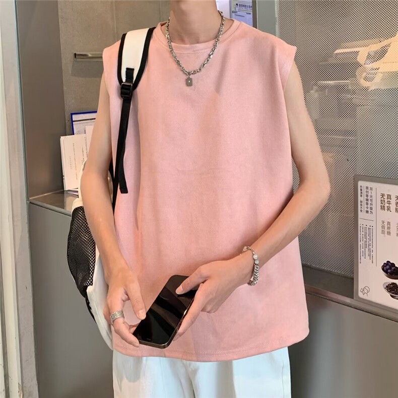 原宿背心新款青春流行ins汗背心简约男潮潮流日系标准,男装背心/马甲,星座716-4
